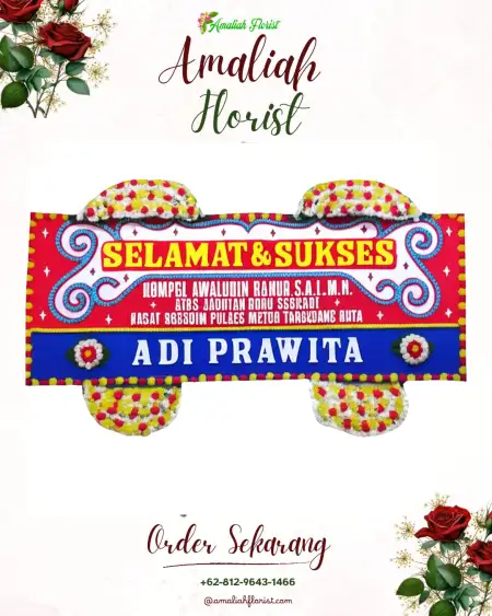 Papan Bunga Ucapan Selamat 32 Ilir